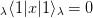 λ⟨1|x|1⟩λ = 0  