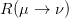 R(μ →  ν)  