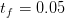 tf = 0.05  