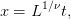 x = L1 ∕νt,
