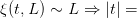 ξ(t,L) ∼ L ⇒  |t| =  