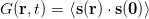 G (r,t) = ⟨s(r) ⋅ s(0)⟩ 