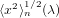   2 1∕2
⟨x ⟩n (λ)  