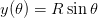 y (𝜃 ) = R sin 𝜃  