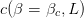 c(β  = βc,L)  