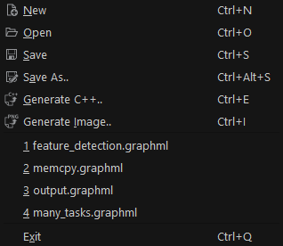 file menu