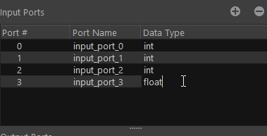 change data type of a port