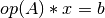 op(A)*x = b