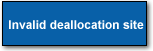Problem type: Invalid deallocation